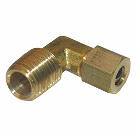 0.25 Compresion X 0.25 Male Pipe Brass Elbow, 6PK